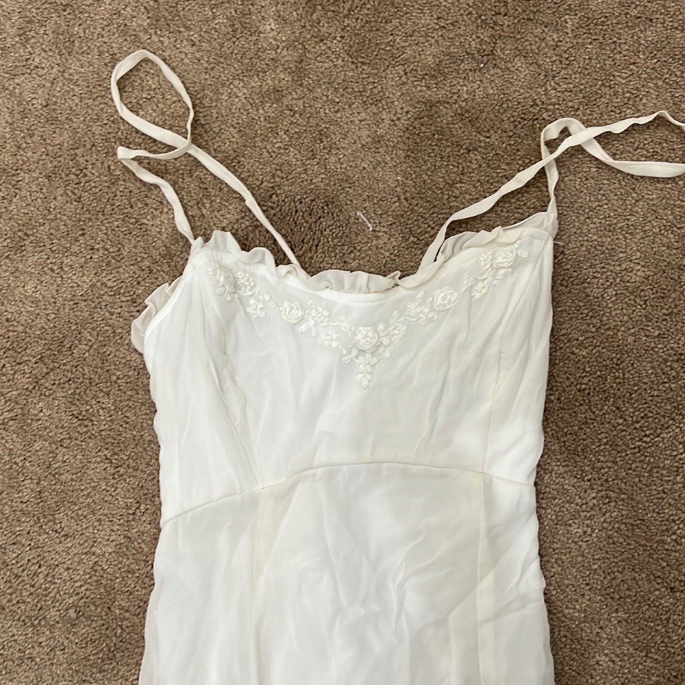 Maxi white vintage dress
